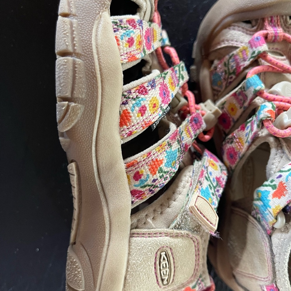 Keen Pink and Blue Sandals with Toe Protection